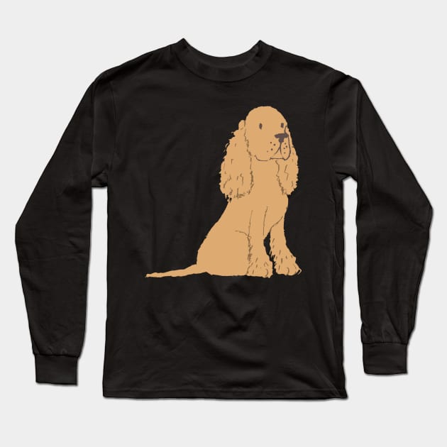 Golden Spaniel - Spaniel Long Sleeve T-Shirt by HarrietsDogGifts